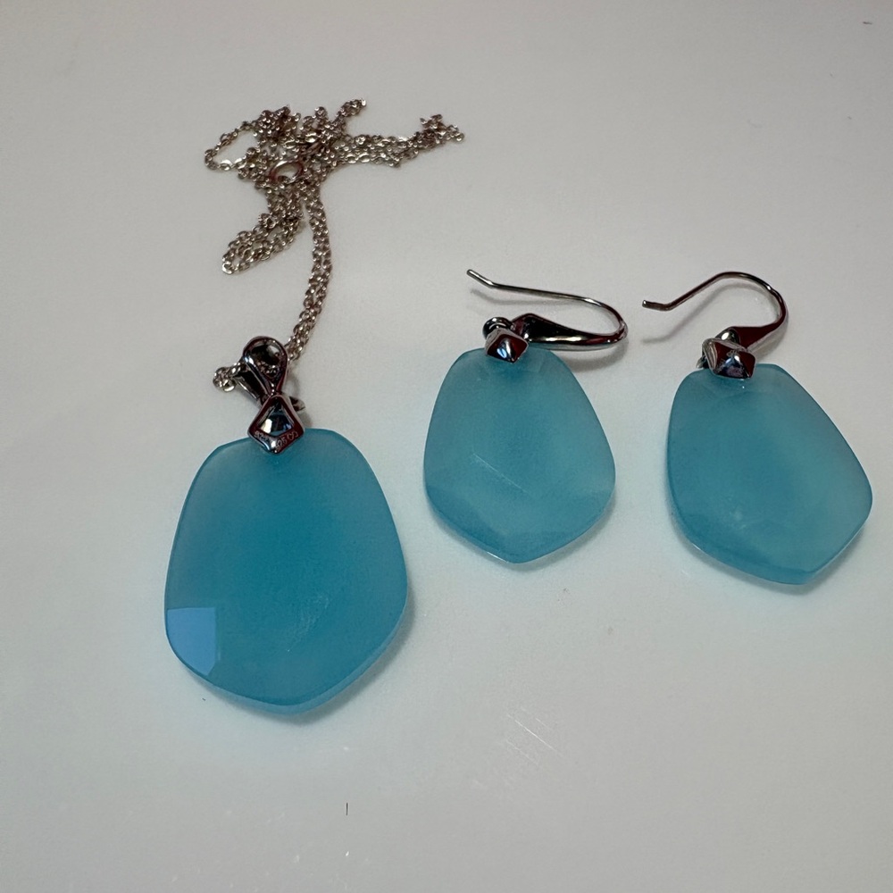 Elegant Blue Jewelry Set